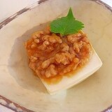 ゴマ油の風味☆ 豚挽き肉あんかけた豆腐